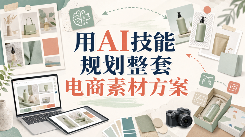【2026.08.27】商品详情页设计实操玩法:用AI技能规划整套电商素材方案-墨叔轻创