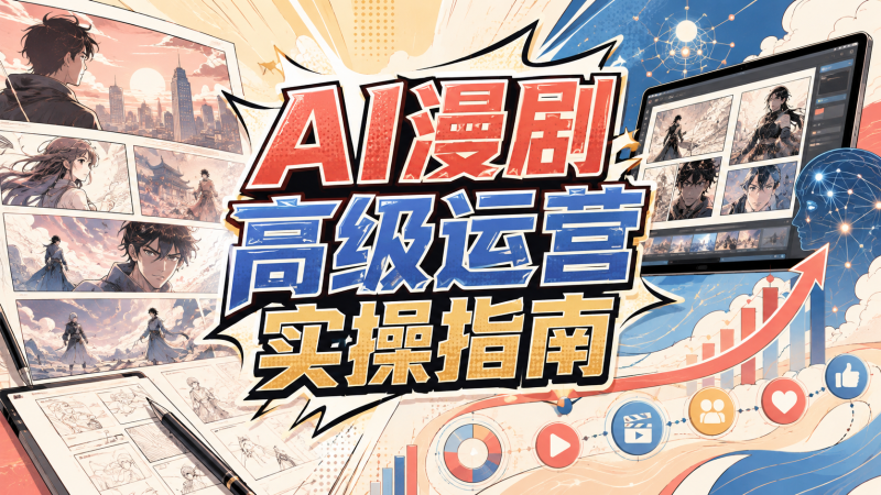 【2026.08.28】AI漫剧高级运营实操指南:发布运营与多元收益方式-墨叔轻创