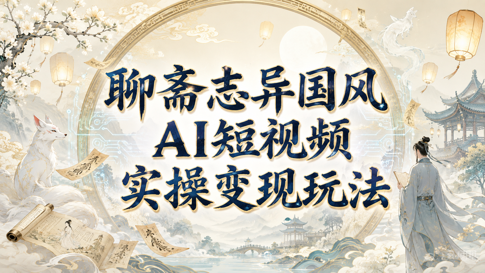 【2026.08.13】聊斋志异国风AI短视频实操变现玩法-墨叔轻创