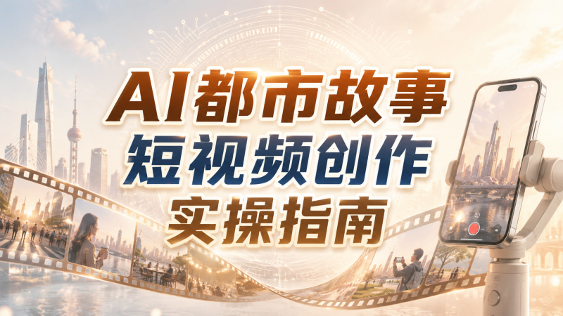 【2026.08.14】AI都市故事短视频创作实操指南：多题材探索与内容变现方法-墨叔轻创