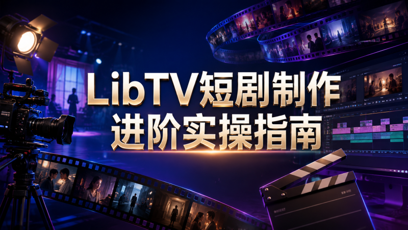【2026.08.12】LibTV短剧制作进阶实操指南:从素材制作到镜头叙事的完整生产流程-墨叔轻创