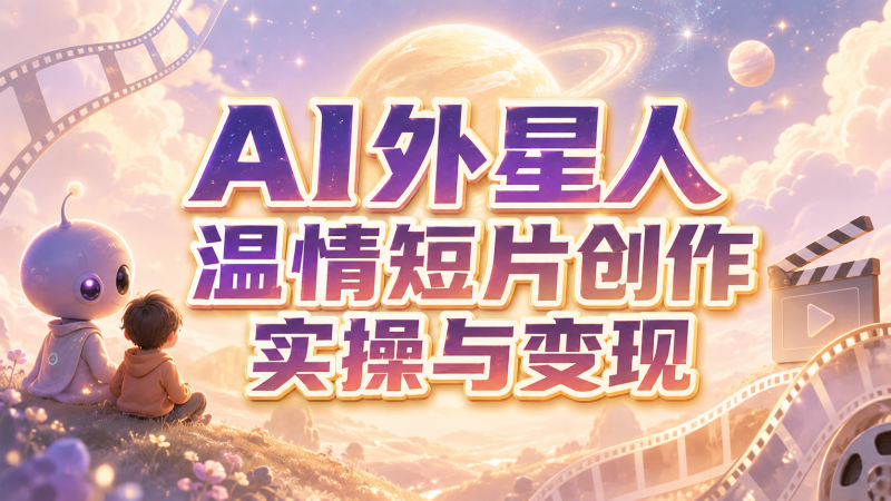 【2026.09.01】AI外星人温情短片创作实操与变现-墨叔轻创