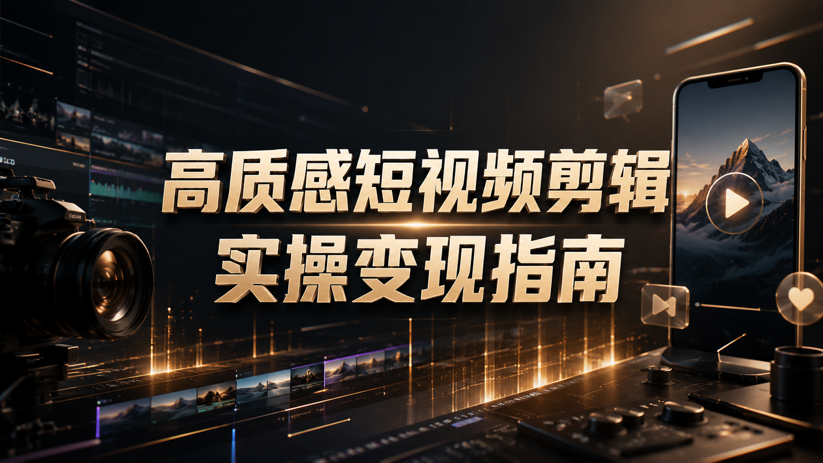 【2026.08.07】高质感短视频剪辑实操变现指南-墨叔轻创