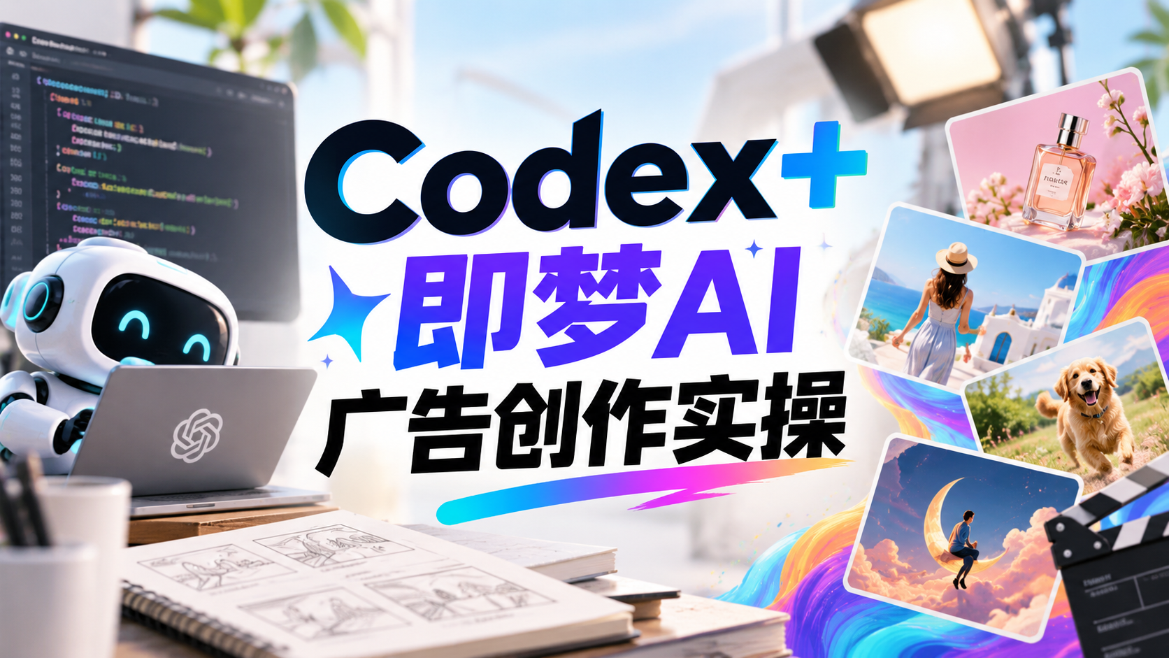 【2026.09.15】Codex+即梦AI广告创作实操:健力宝商业案例拆解与AI广告片制作-墨叔轻创网