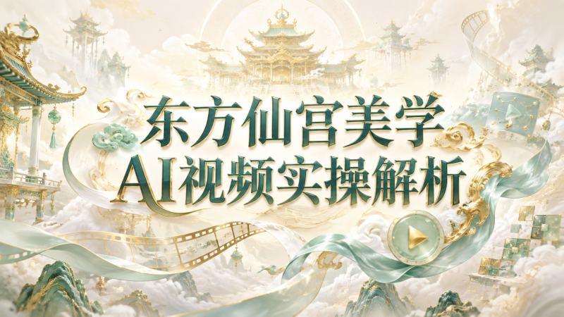 【2026.09.02】东方仙宫美学AI视频实操解析:从仙境生图到动态短片的完整方法-墨叔轻创