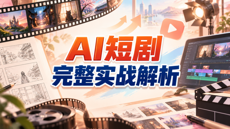 【2026.09.06】AI短剧完整实战解析:DeepSeek+ChatGPT+Claude三AI联创实操指南-墨叔轻创