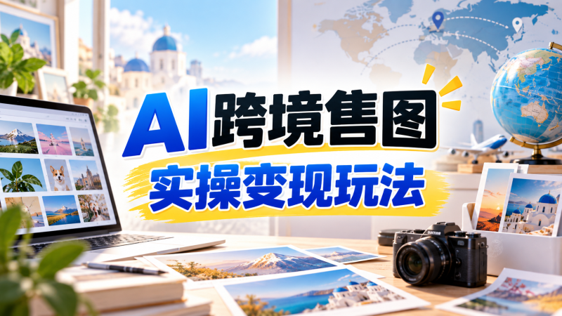 【2026.09.25】AI跨境售图实操变现玩法:AI制图+海外图库上传+选题研究全流程-墨叔轻创