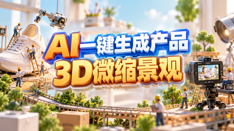【2026.09.14】AI一键生成产品3D微缩景观的爆款视频,LibTV实操玩法-墨叔轻创