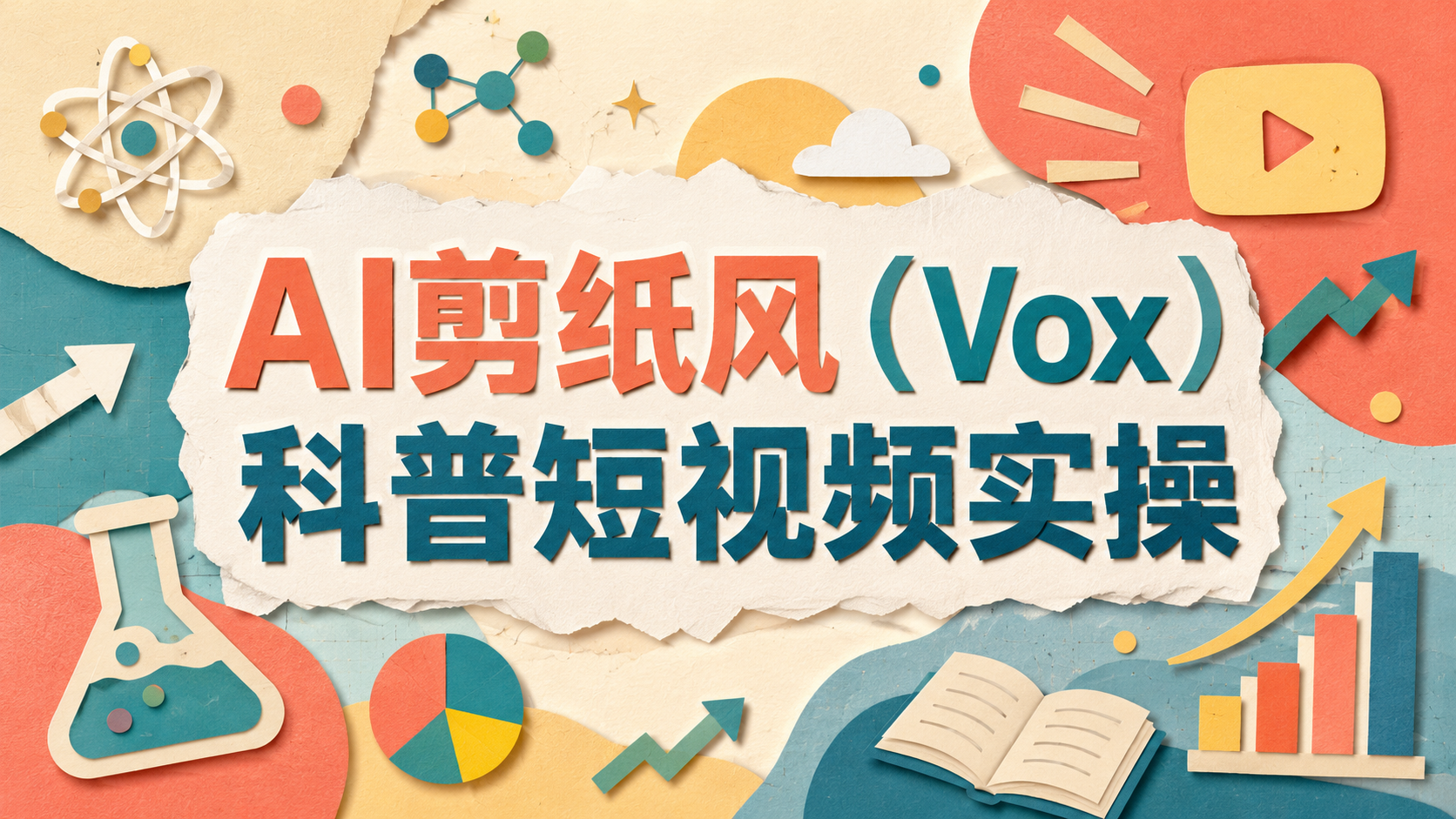 【2026.09.07】AI剪纸风(Vox)科普短视频实操:从知识内容到视觉化变现-墨叔轻创网