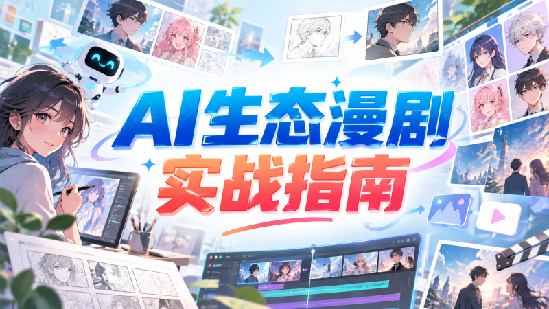 【2026.09.20】AI生态漫剧实战指南:从小说改编到成片制作的完整流程-墨叔轻创