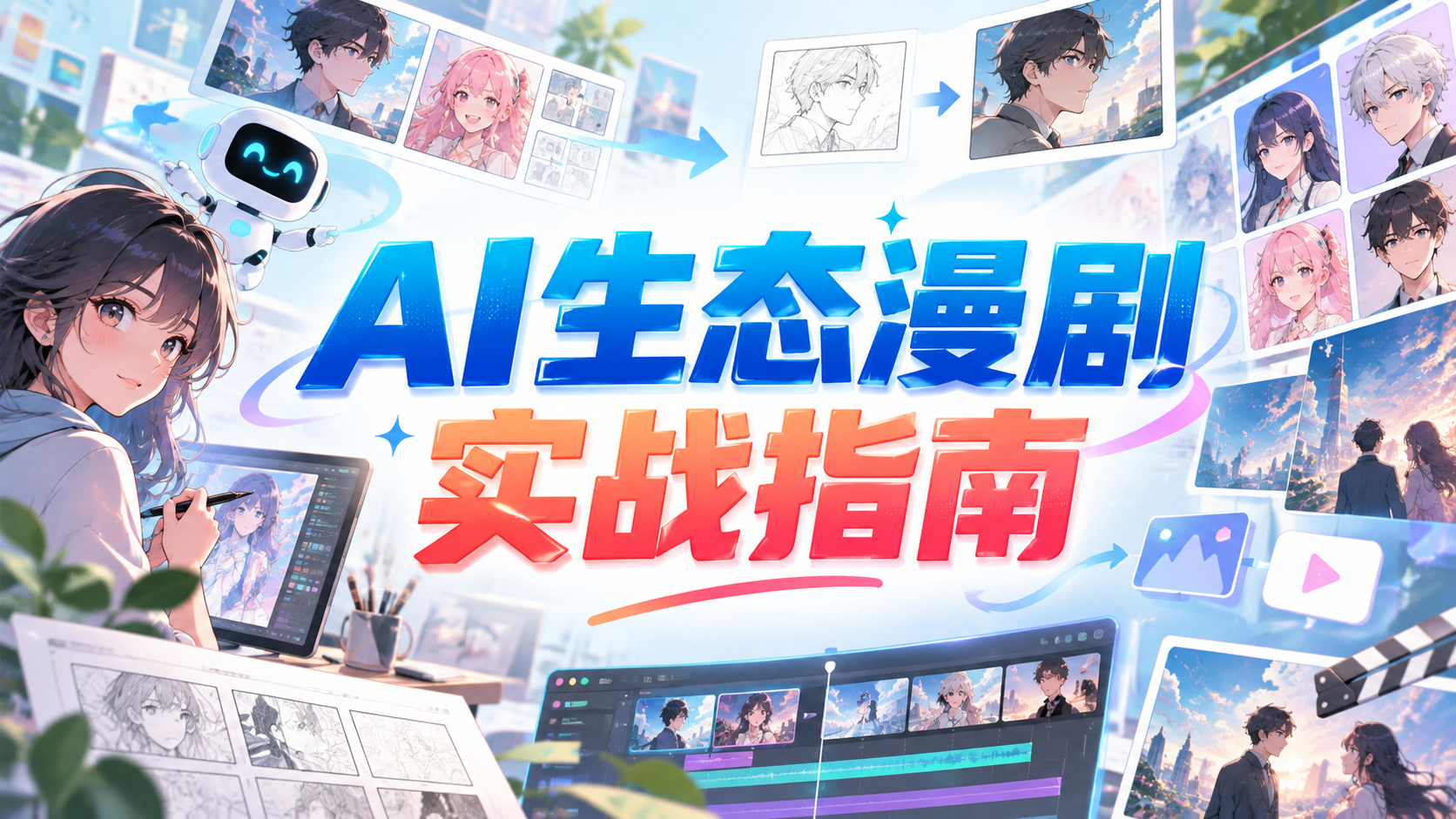 【2026.09.20】AI生态漫剧实战指南:从小说改编到成片制作的完整流程-墨叔轻创网